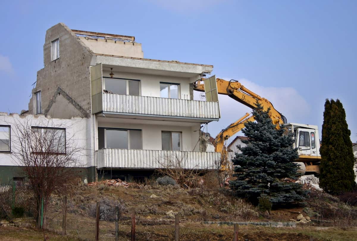 Garage demolition