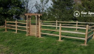Split rail fence gate
