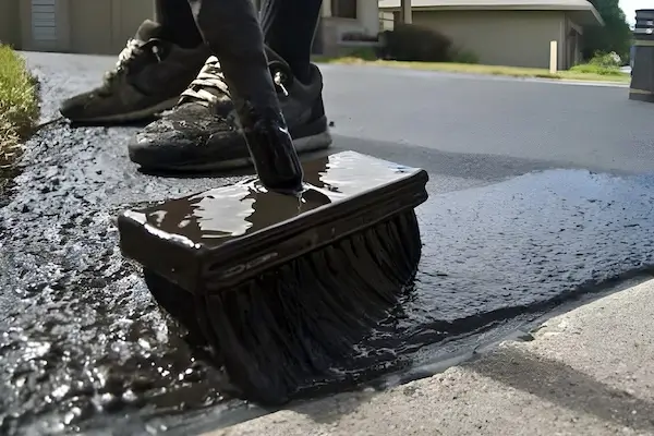 sealing concrete driveway