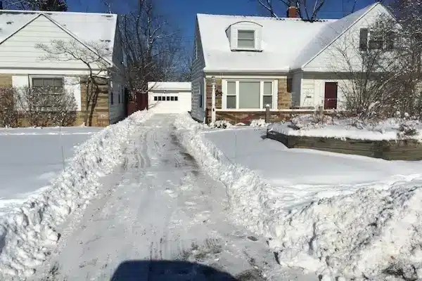 Plowing A Driveway