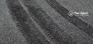 how to clean tire marks off driveway