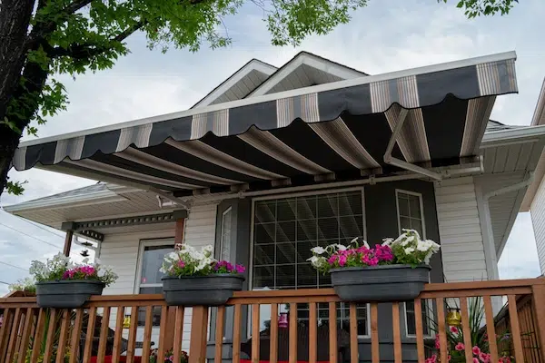 Home's Exterior Beautiful Awning