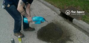 How To Clean Up Gasoline Spill on Driveway