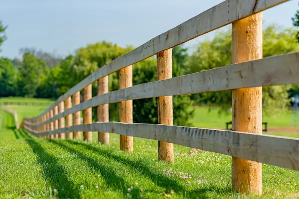 wood farm fence Kind Of Wood