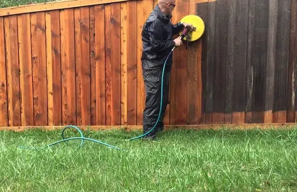 how to clean a wood fence without pressure washing cleaning fence