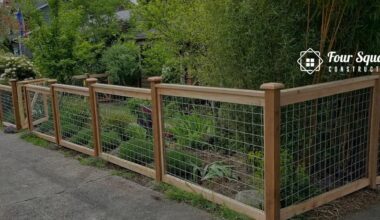 wire and wood fence