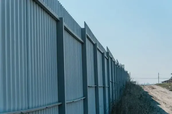 Frame A Corrugated Metal Fence