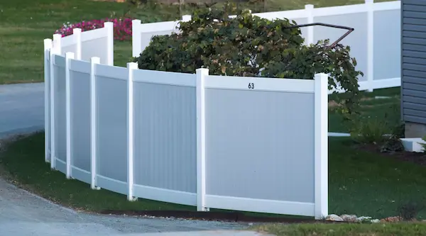 White Vinyl Fence
