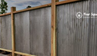 how to frame corrugated metal fence