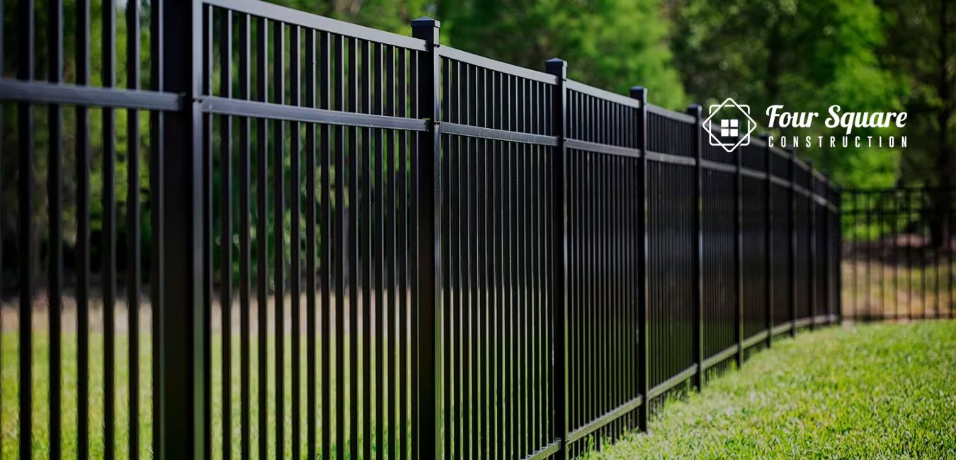 how to install a metal fence