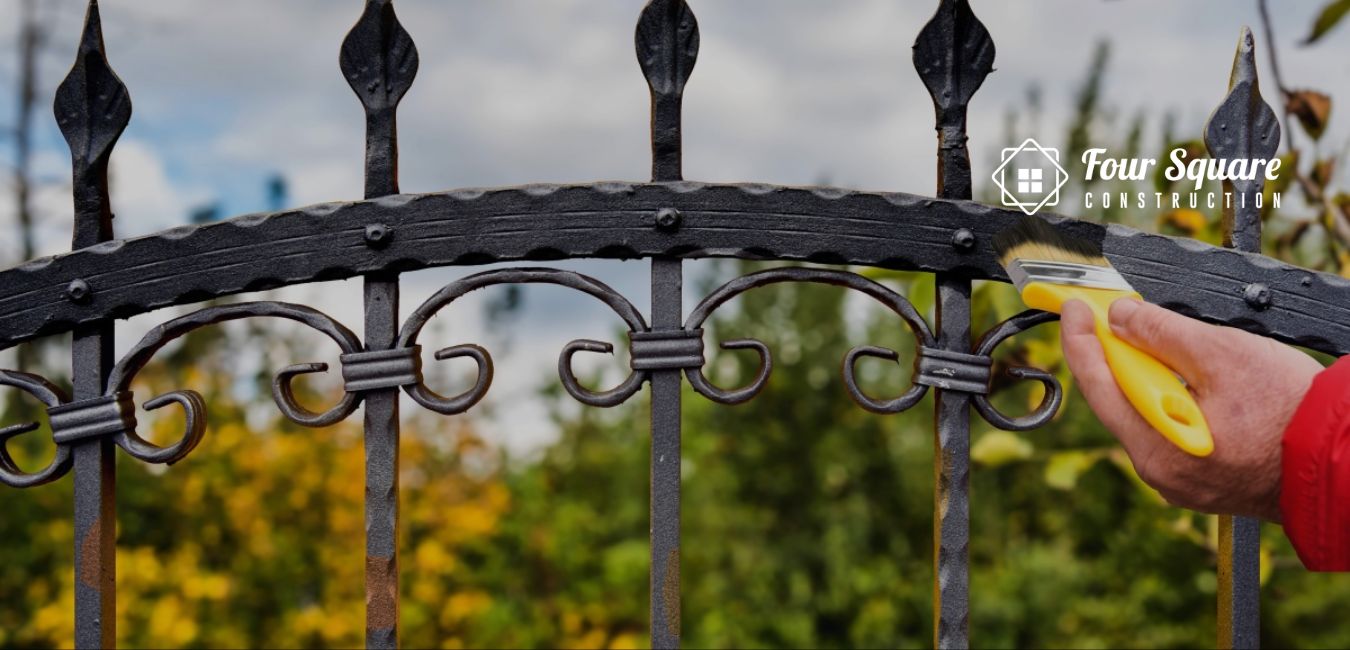 How To Paint A Metal Fence