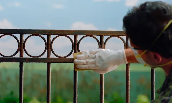 How To Paint A Metal Fence Preparing the Surface
