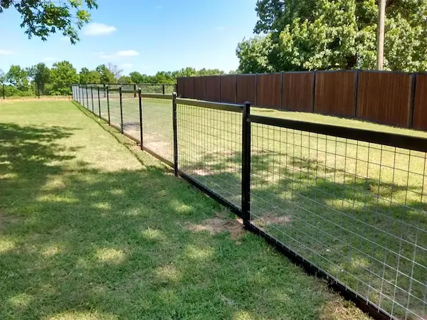 top types of fences Wire Fence With Metal Posts