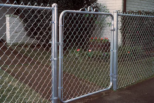 chain link fence post spacing Gate Locations