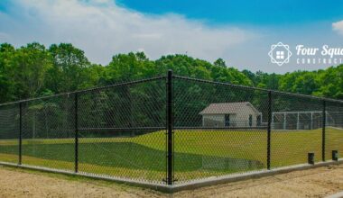 chain link fence post spacing