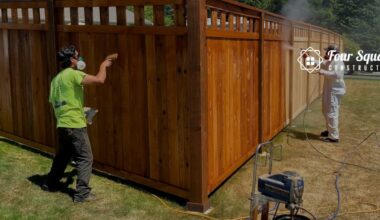 how to stain a cedar fence