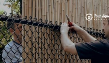 inexpensive ways to cover a chain link fence