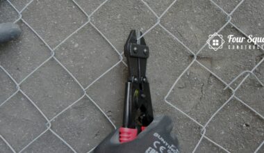 how to cut chain link fence