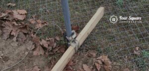 how to remove a chain link fence