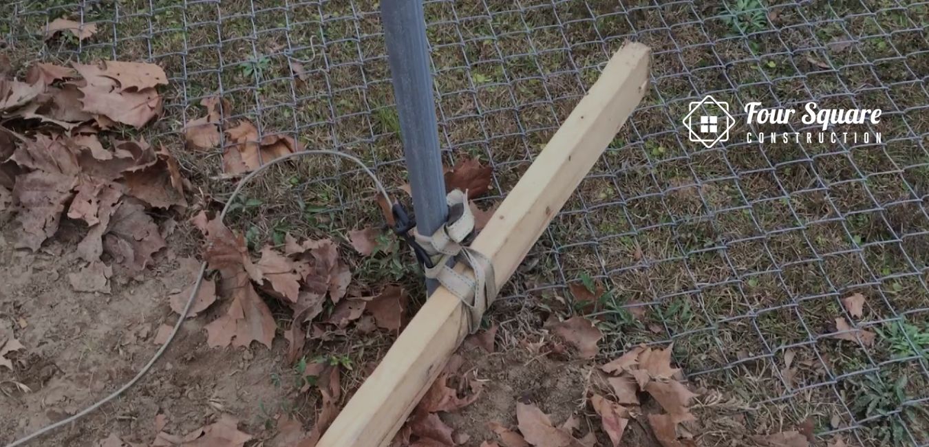 how to remove a chain link fence