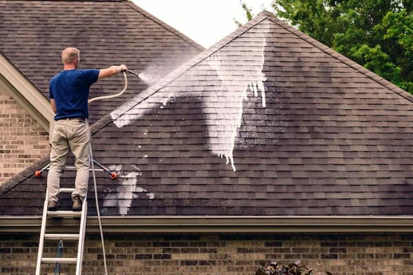 Asphalt Roof Cleaning Process