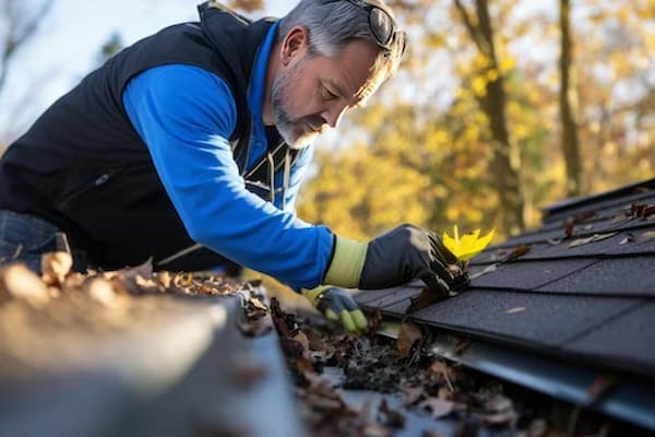 Clearing Debris From Roof