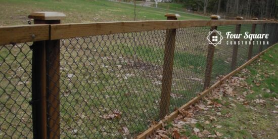 how to secure the bottom of a chain link fence