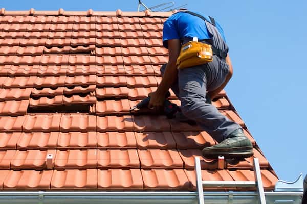 how to walk on concrete tile roof