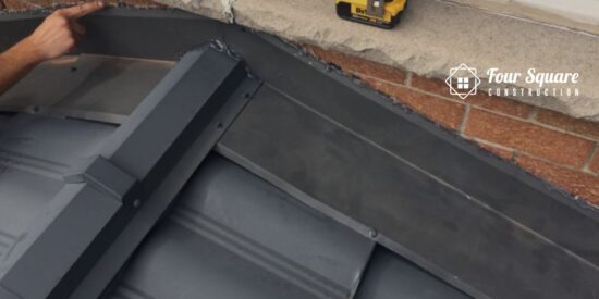 how to flash a metal roof