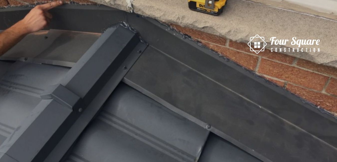 how to flash a metal roof