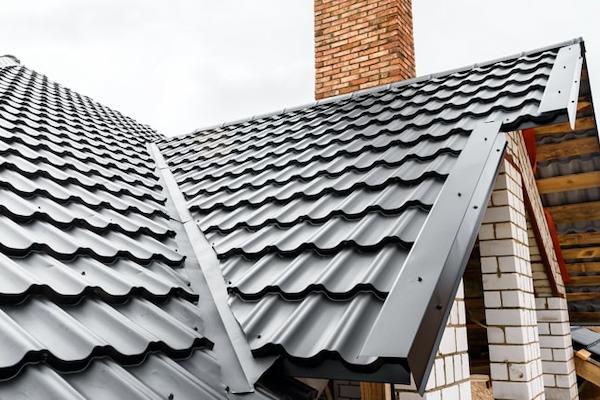 Black metal roofs