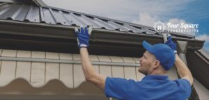 how to install gutters on a metal roof
