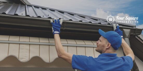 how to install gutters on a metal roof