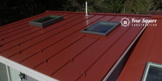 how to install metal roofing on a flat roof