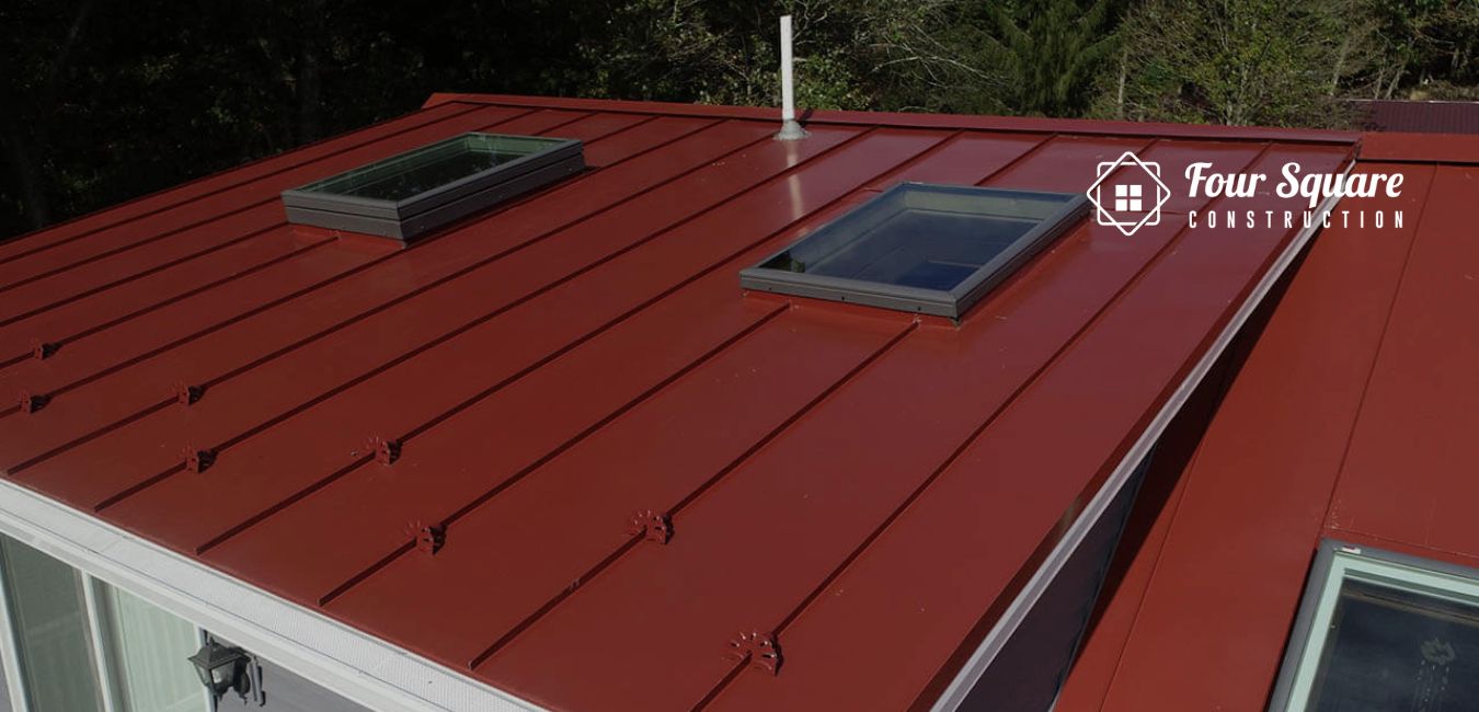 how to install metal roofing on a flat roof